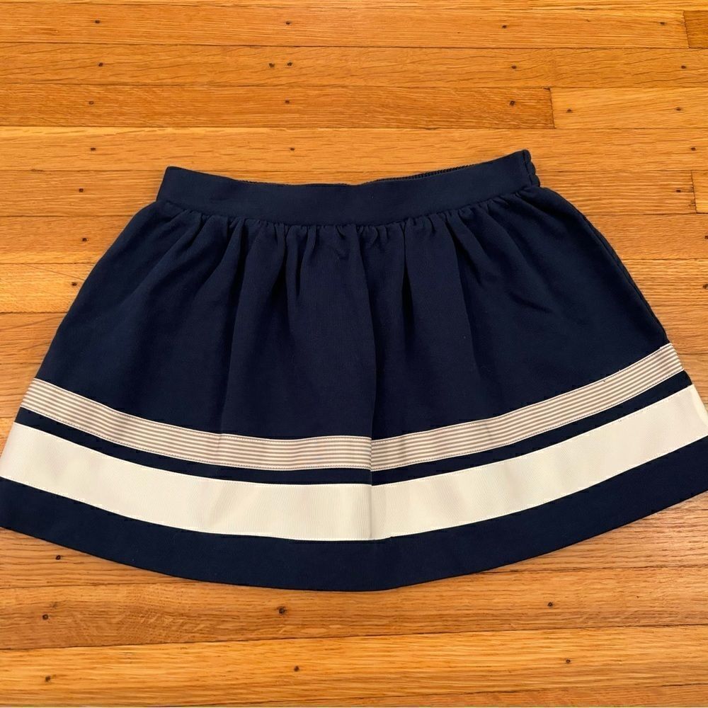 Janie and Jack navy/white skirt NWT